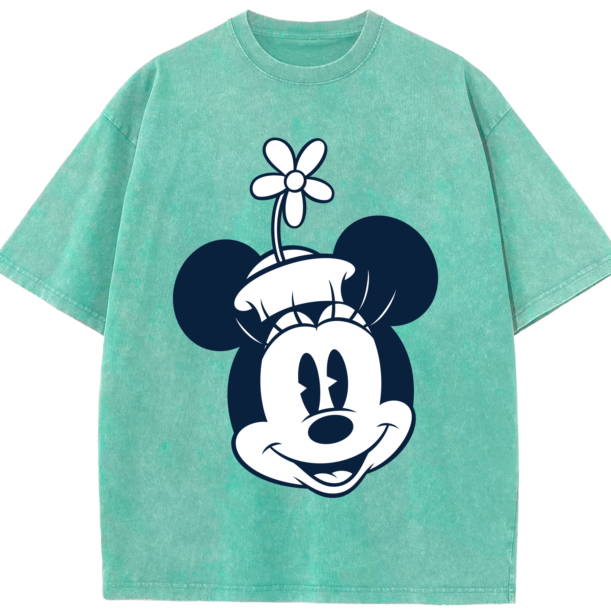 （画像用） ミッキーマウス Mickey Mouse 綿100% ヴィンテージ風 半袖Tシャツ（フロントプリント）